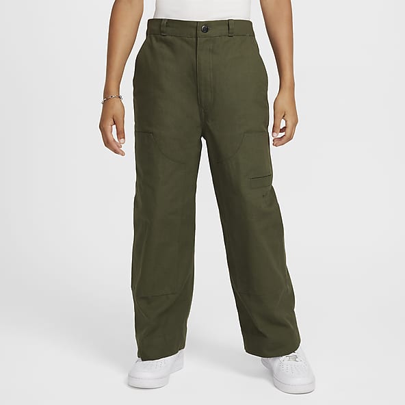 Boys Green Side Pocket Pants. Nike